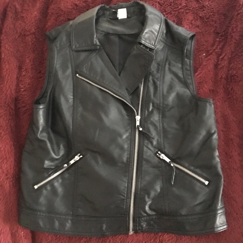 Leather Moto Vest